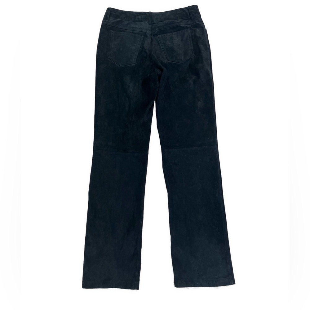 Pendleton Raw Suede Leather High Rise Lined Pants Sz 8 - Picture 2 of 6